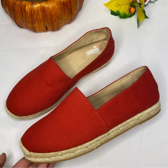 Stuart Weitzman Mykonos Twill Espadrilles In Red Size 6 - Picture 6 of 14